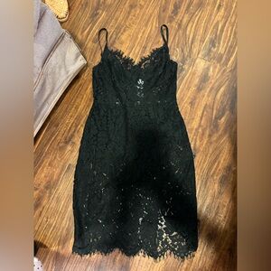 Fashion Nova Black Lace Dress